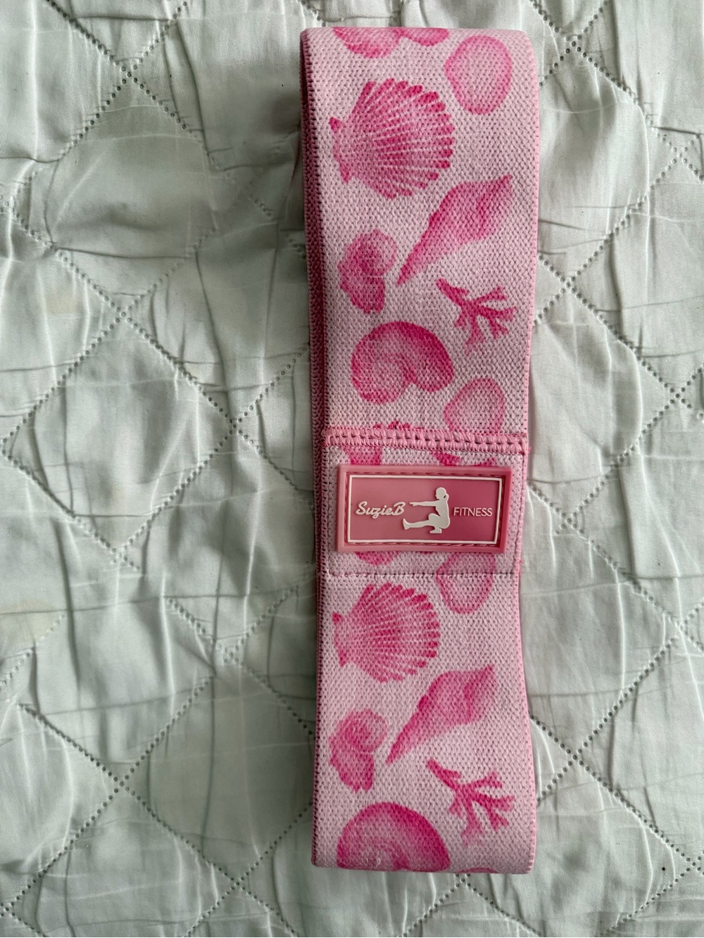 Pink Fabric Resistance Band for Glute & Leg Workouts